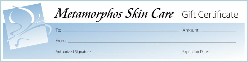 Metamorphos Skin Care gift certificate
